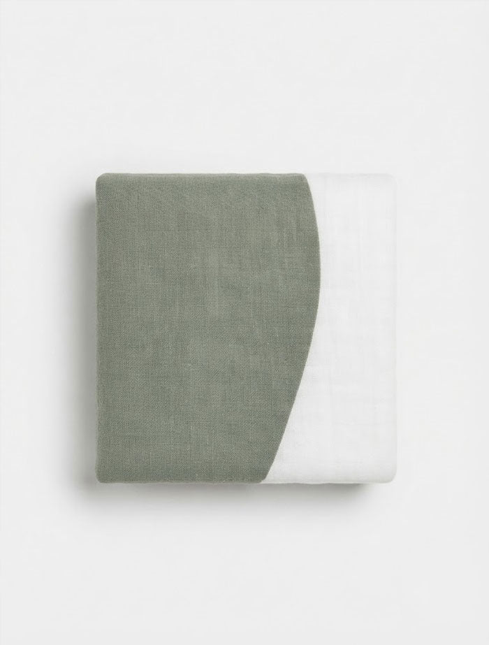 Muslin Milestone Swaddle – Sage Moon