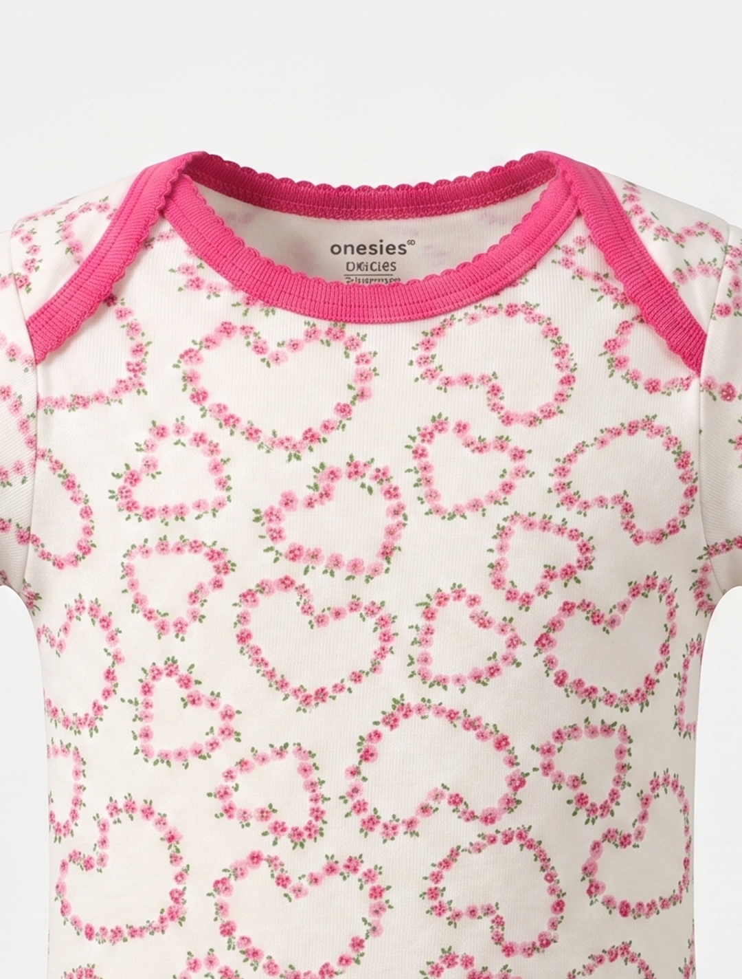 PINK FLORAL PRINTED ONESIE