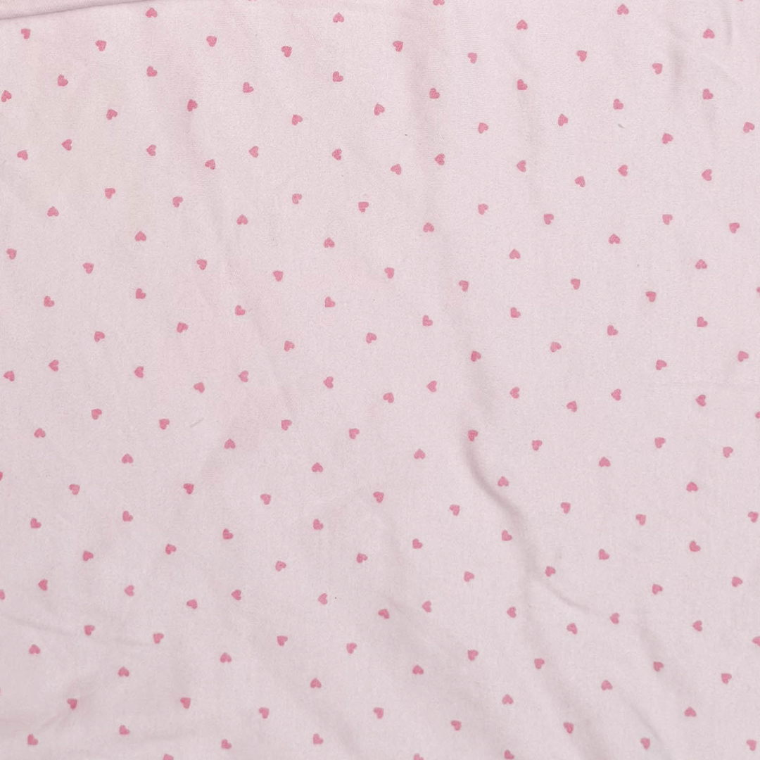 BABY PINK LOVE PATTERNED SWADDLE TOWEL