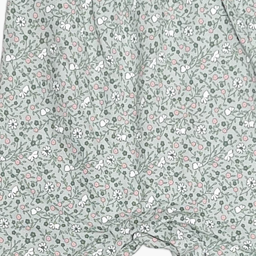 SAGE GREEN FLORAL DUNGAREE