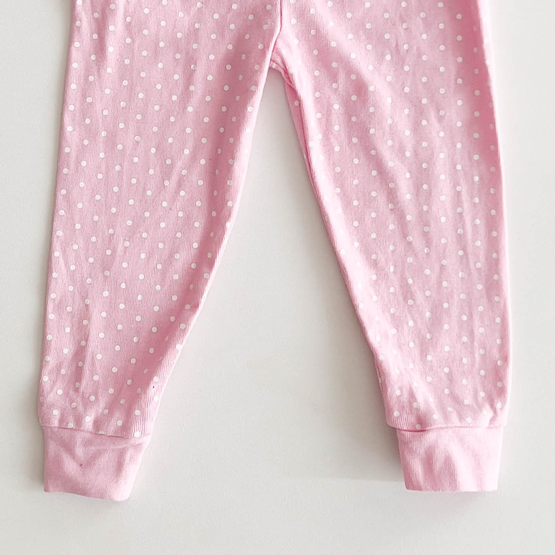 PINK POLKA DOTTED PANTS