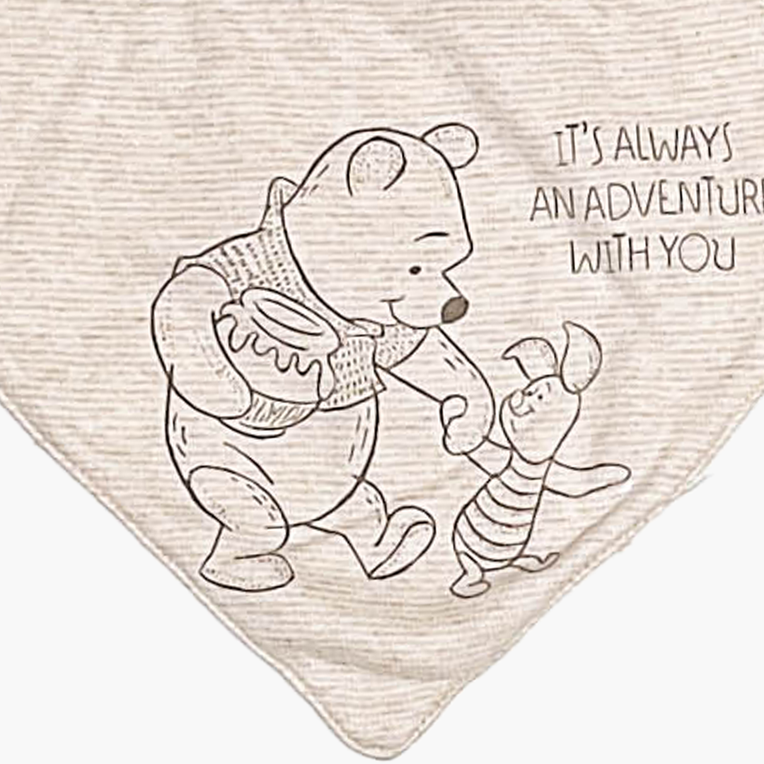 BEIGE PHOO PRINT BIBS