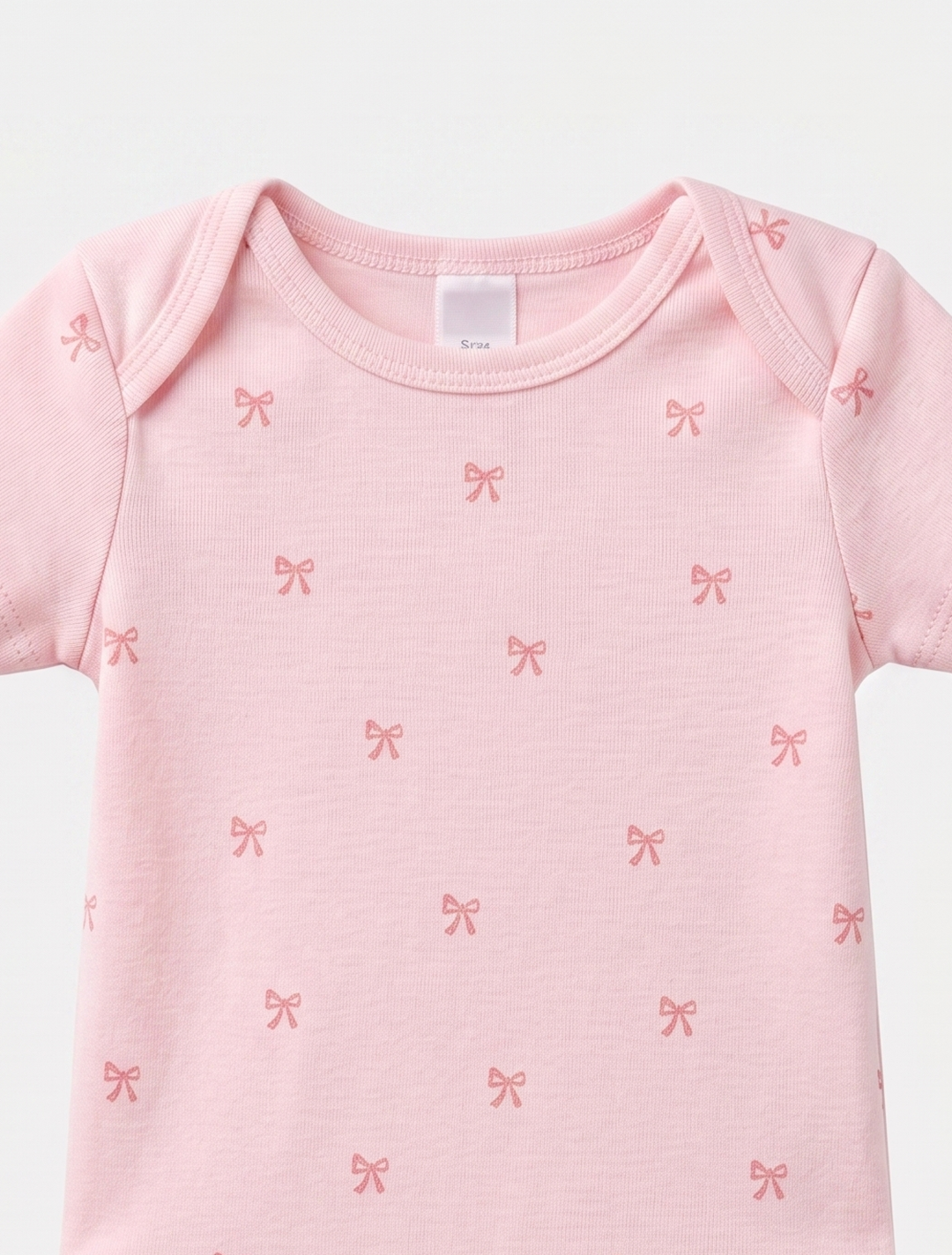 PINK RIBBON PRINTED ONESIE