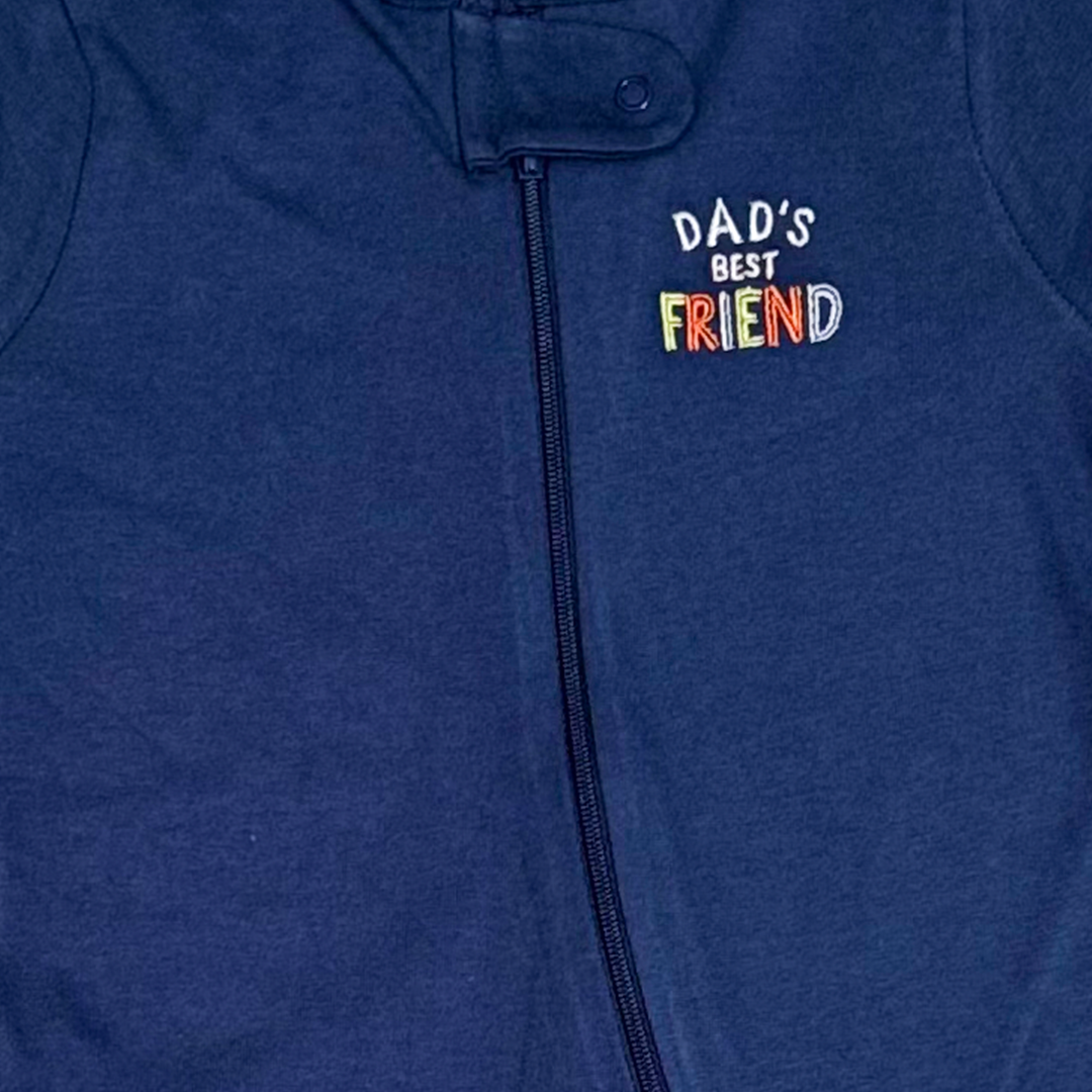 NAVY BLUE ZIPPER SLEEPSUIT