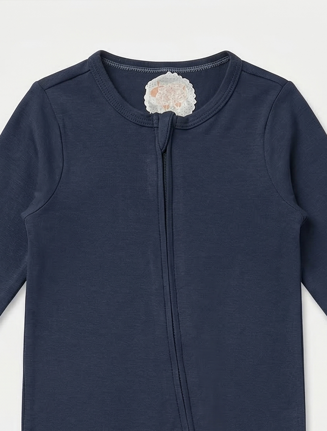DARK BLUE GREY VISCOUS PLAIN ROMPER