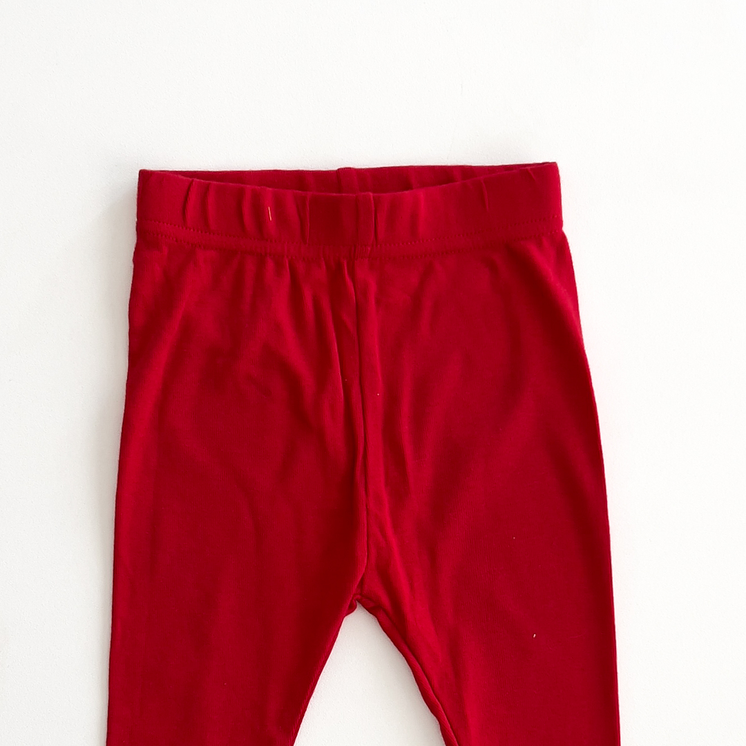 RED COTTON PANTS