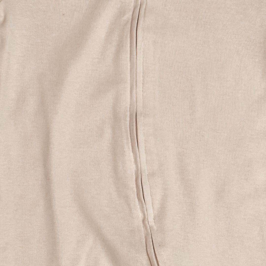 BEIGE ZIPPER SLEEPSUIT