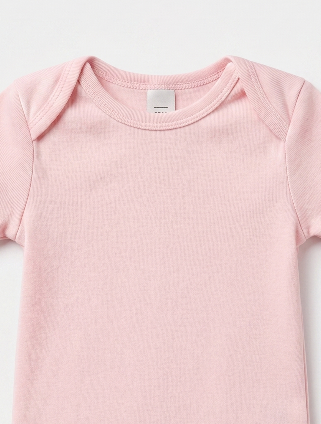 BABY PINK PLIAN ONESIE
