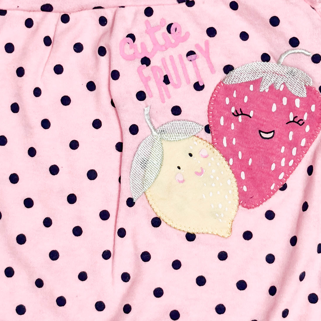 PINK POLKA DOTTED JUMPSUIT