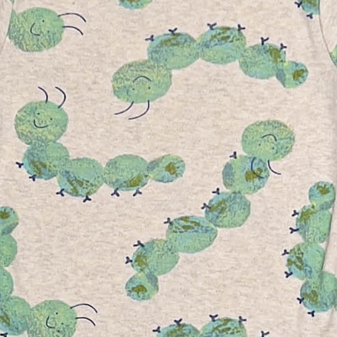 BEIGE CATERPILLER ONESIE