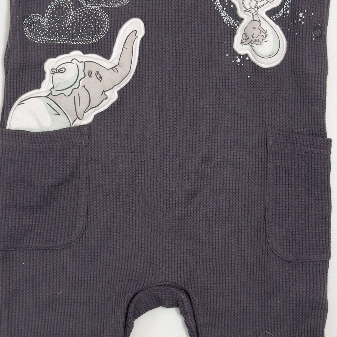 GREY BLACK KNITTED DUNGAREE
