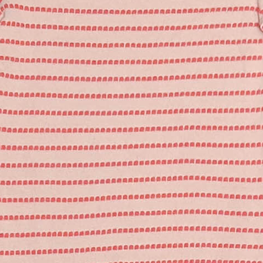 RED PATTERNED STRIPES ONESIE