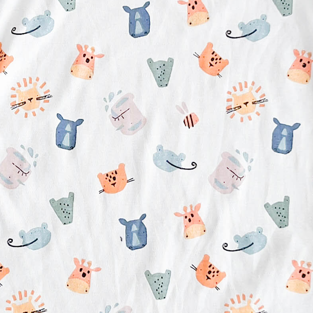 LIGHT BLUE PRINTED JUMPSUIT