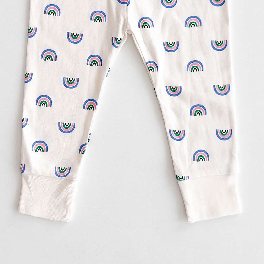 RAINBOW PATTERNED COTTON PANTS
