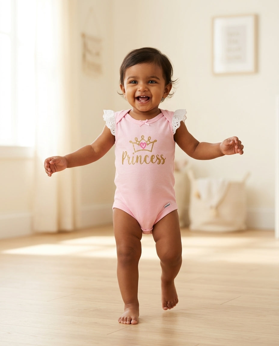 Pink princess onesie