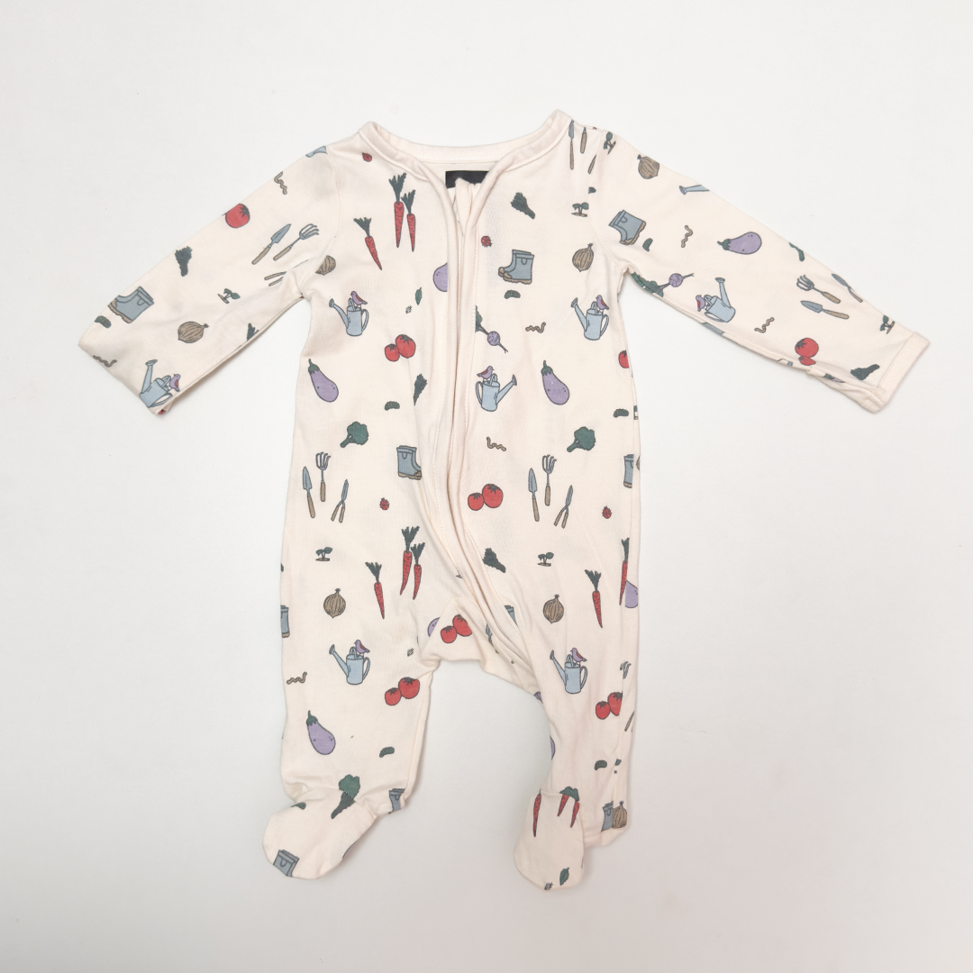 ZIPPER PRINTED ZIPPER SLEEPSUIT