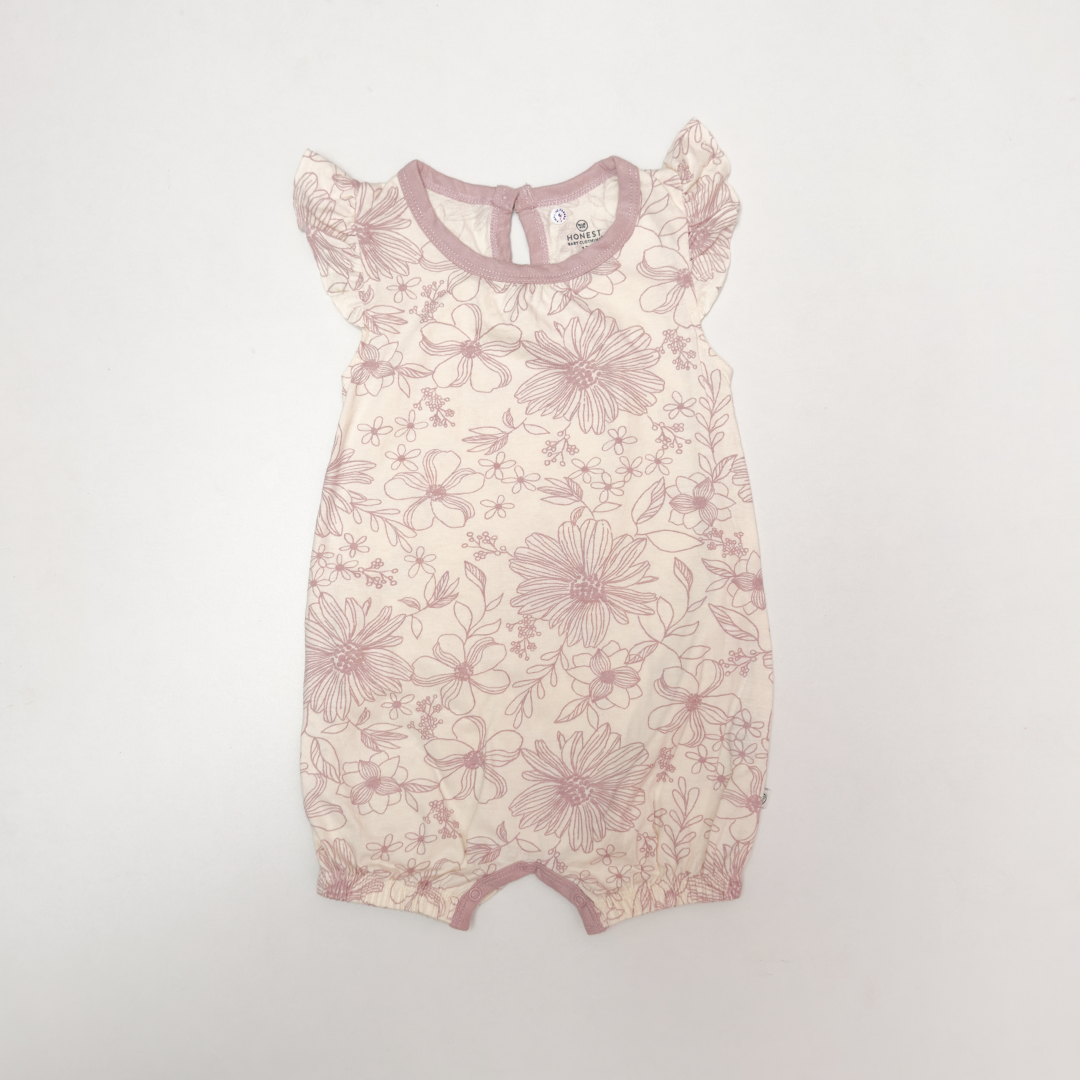 LAVENDER FLORAL RUFFLED JUMPSUIT