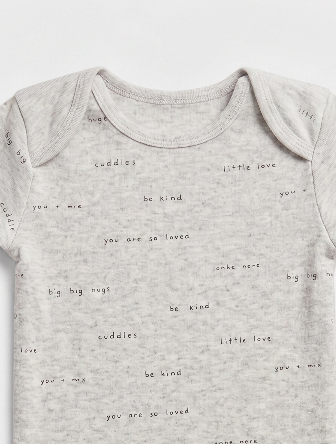 GREY PRINTED ONESIES