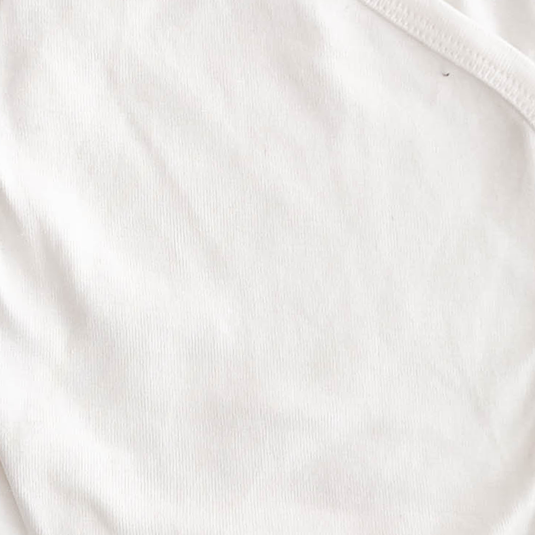 WHITE WRAP ONESIE