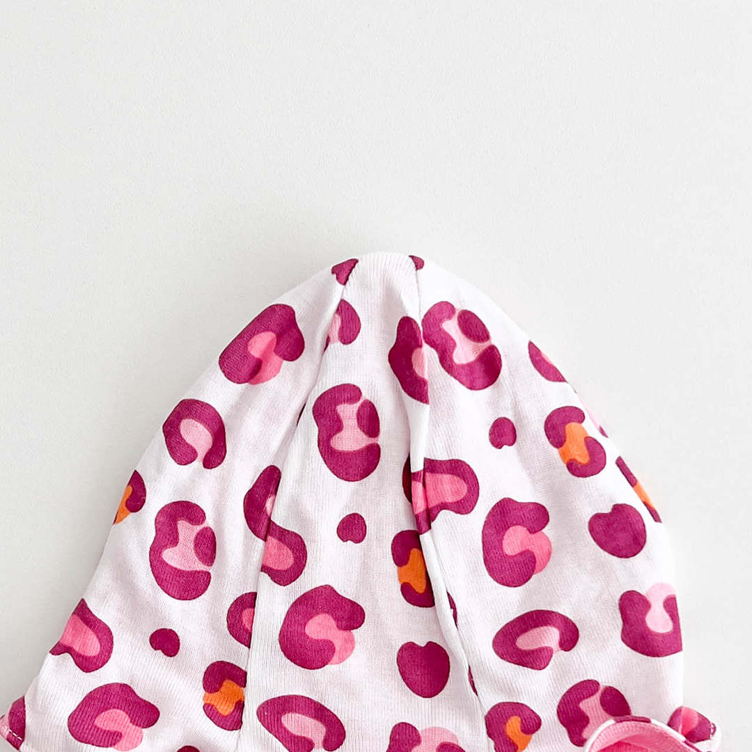 PINK PATTERNED GIRLS CAP