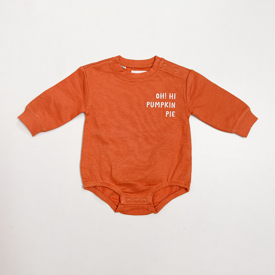 RUST ORANGE ONESIE