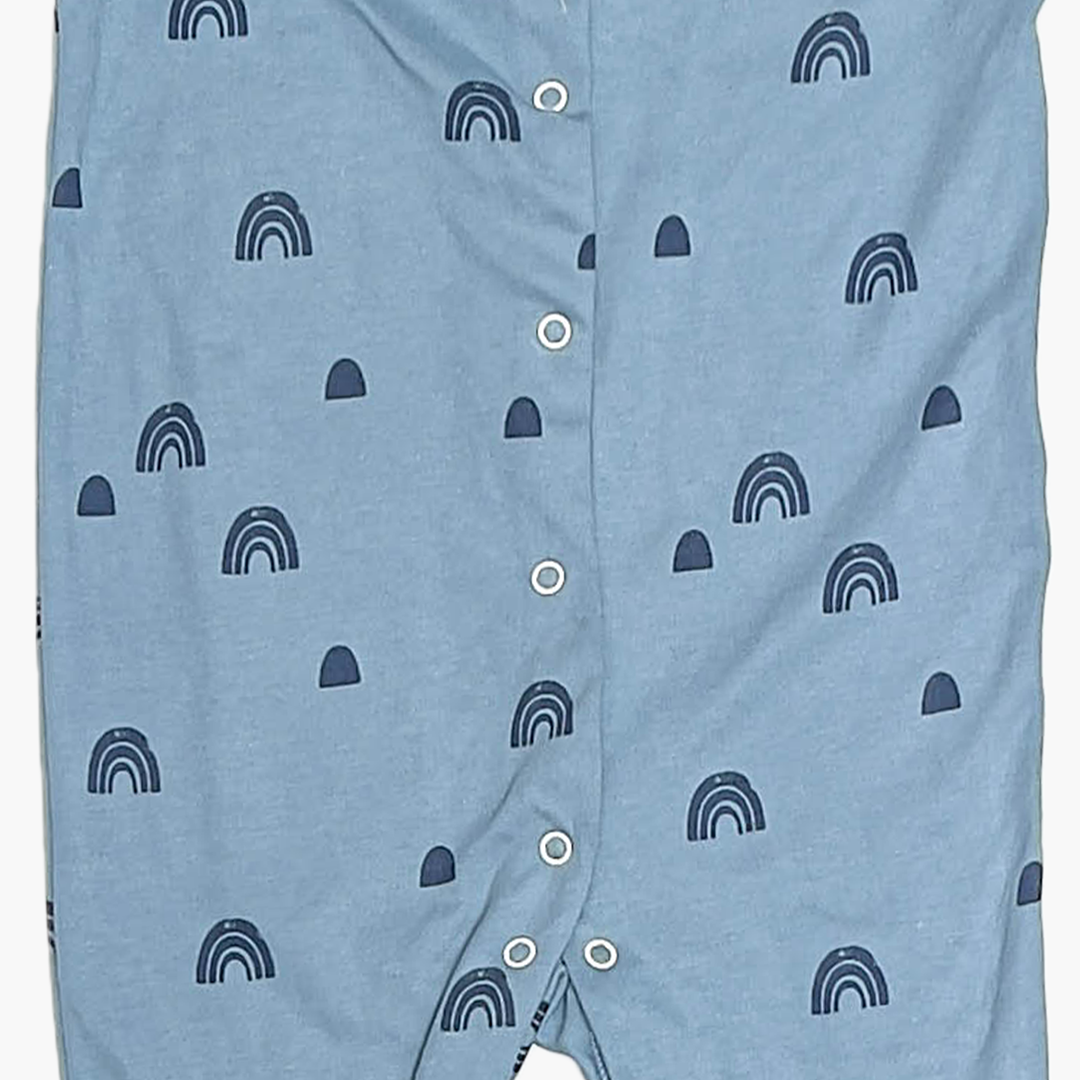 BLUE RAINBOW PRINTED ROMPER