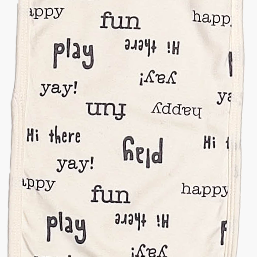 OFF WHITE PRINTED BURP CLOTH