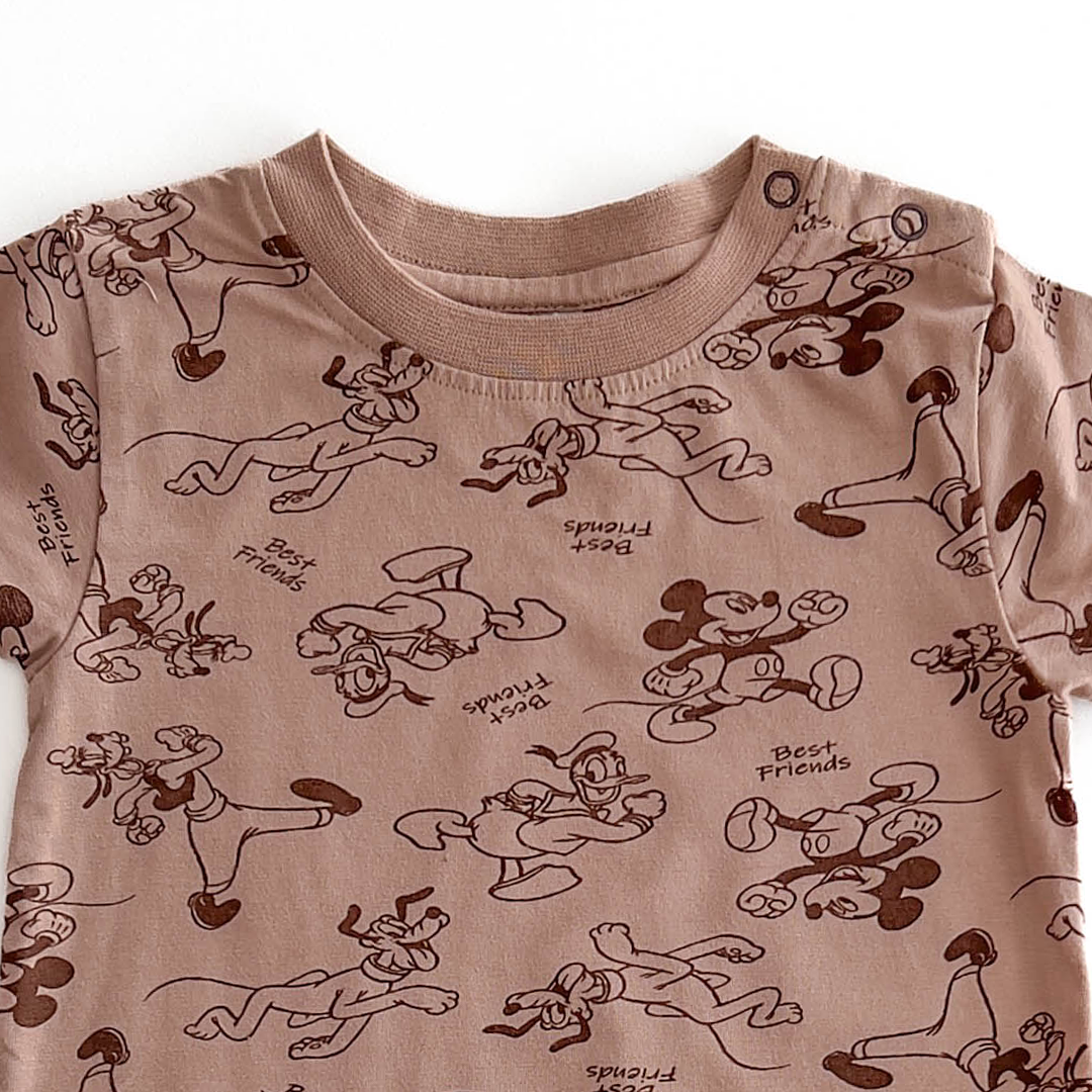 DISNEY BROWN PATTERNED JUMPSUIT