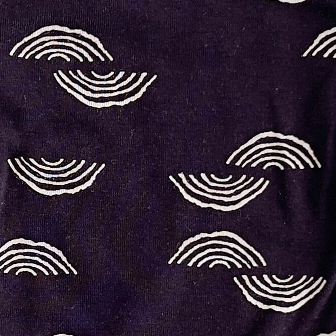 BLACK PRINTED ONESIE