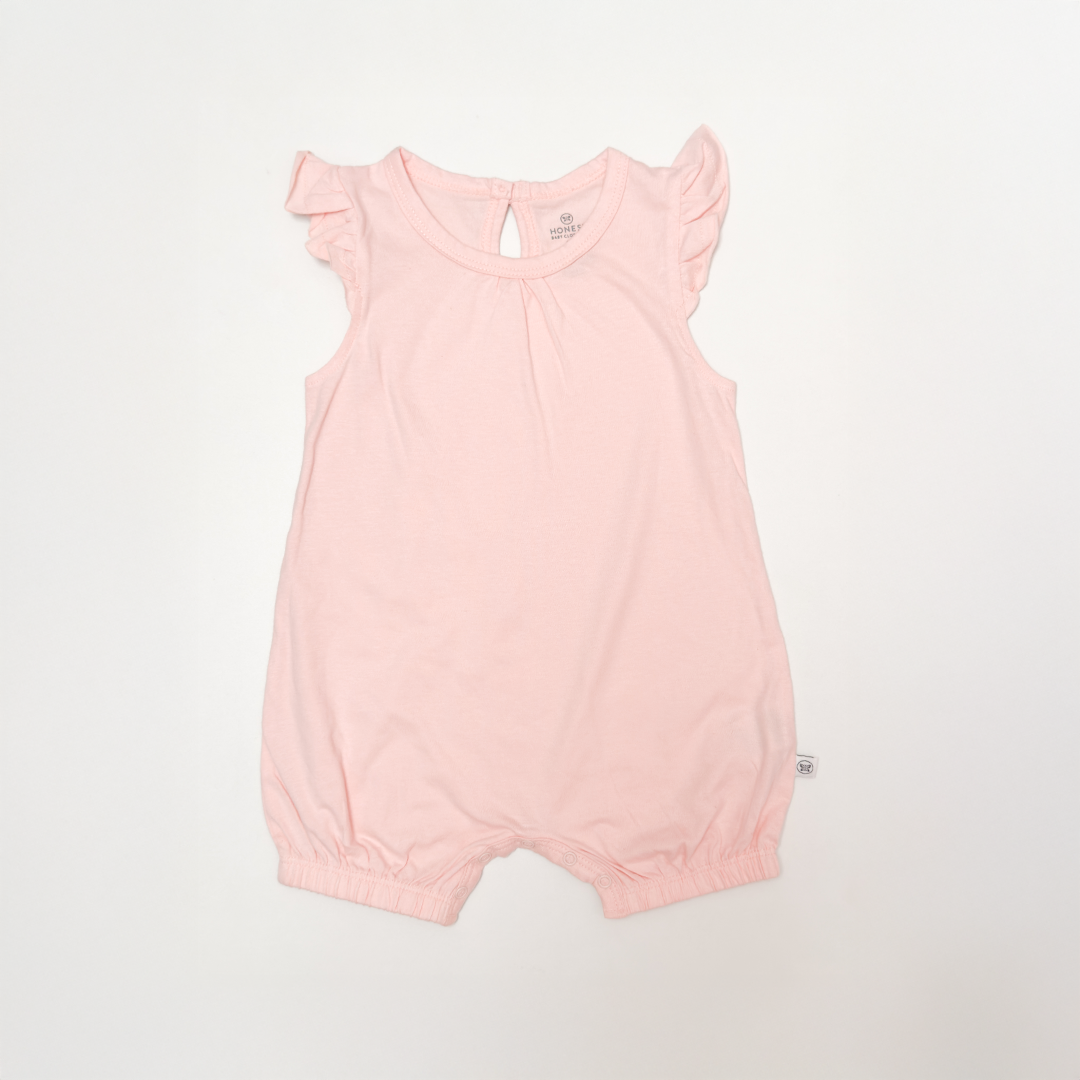 PINK PEACH RUFFLED JUMPSUIT