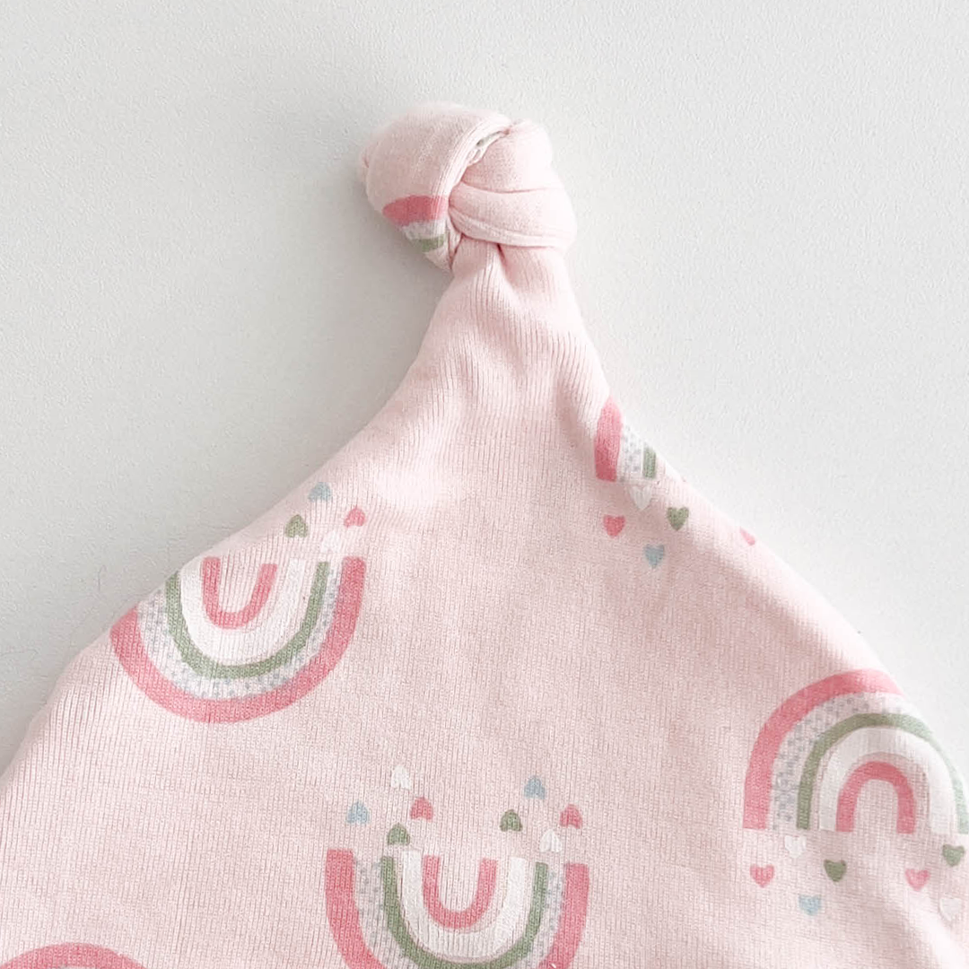 PINK RAINBOW PRINTED CAP