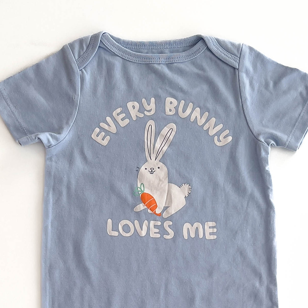 BLUE HALF SLEEVE ROMPER