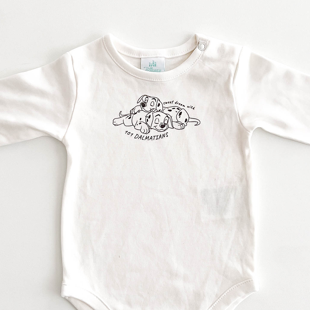 DISNEY BABY PUPPY PRINT ONESIE