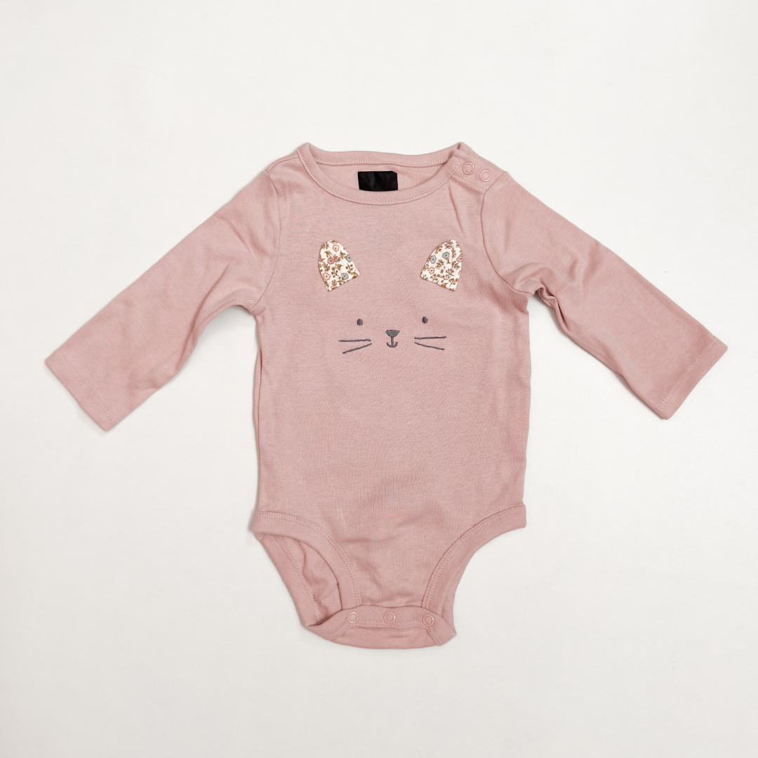 PASTEL PINK CAT ONESIE