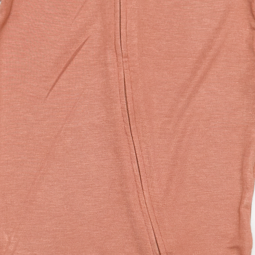BRICK BROWN ZIPPER VISCOUS SLEEPSUIT
