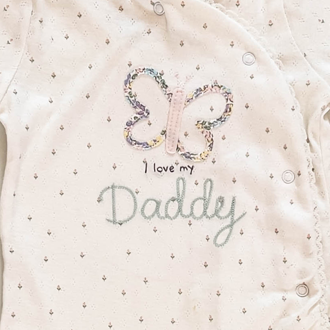 PREMIUM POINTELLE FLORAL SLEEPSUIT