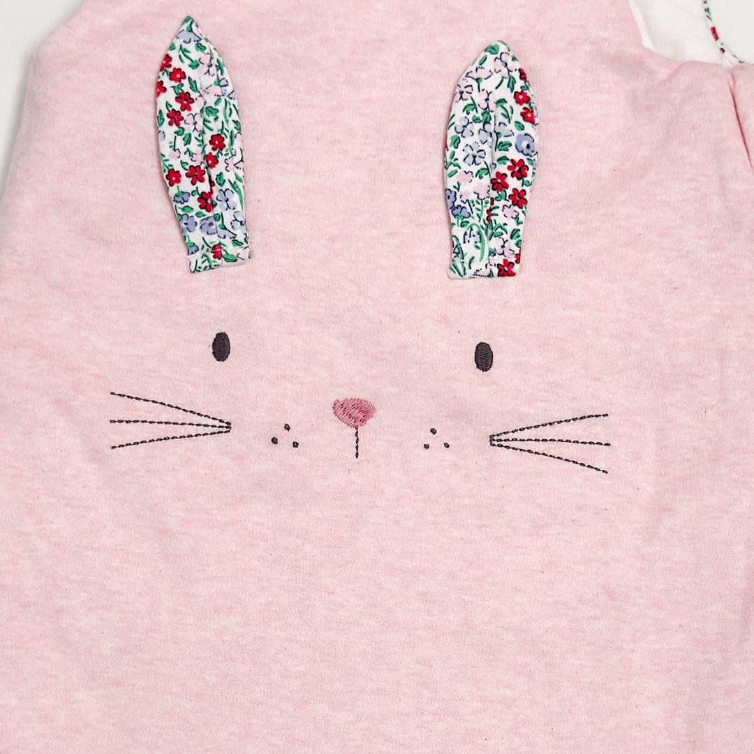 PINK FLORAL BUNNY SLEEPINGBAG