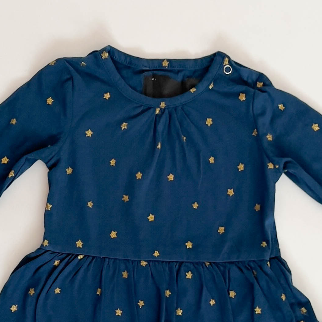 BLUE STAR GLITTER SUNSUIT