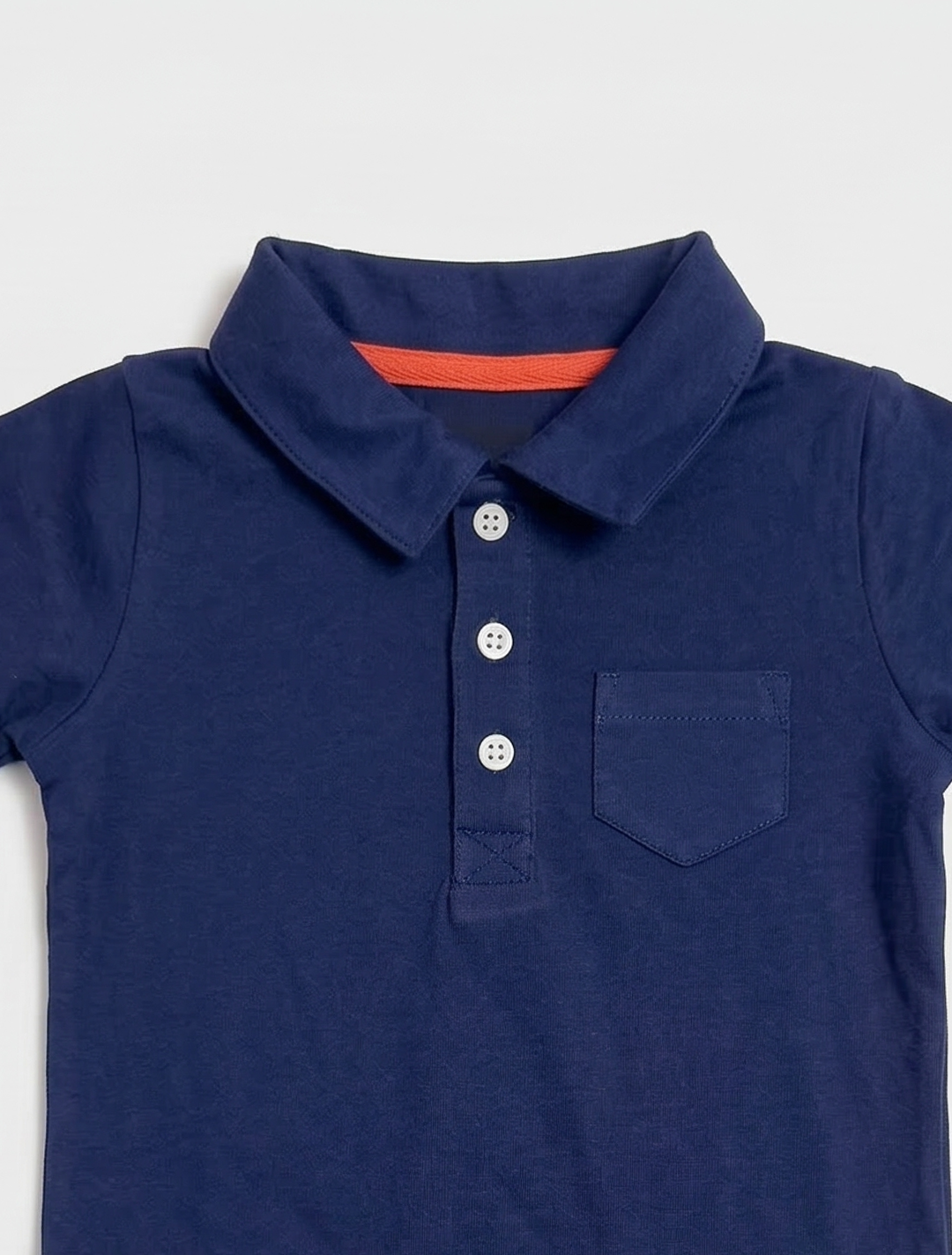 NAVY BLUE COLLAR FANCY ONESIE