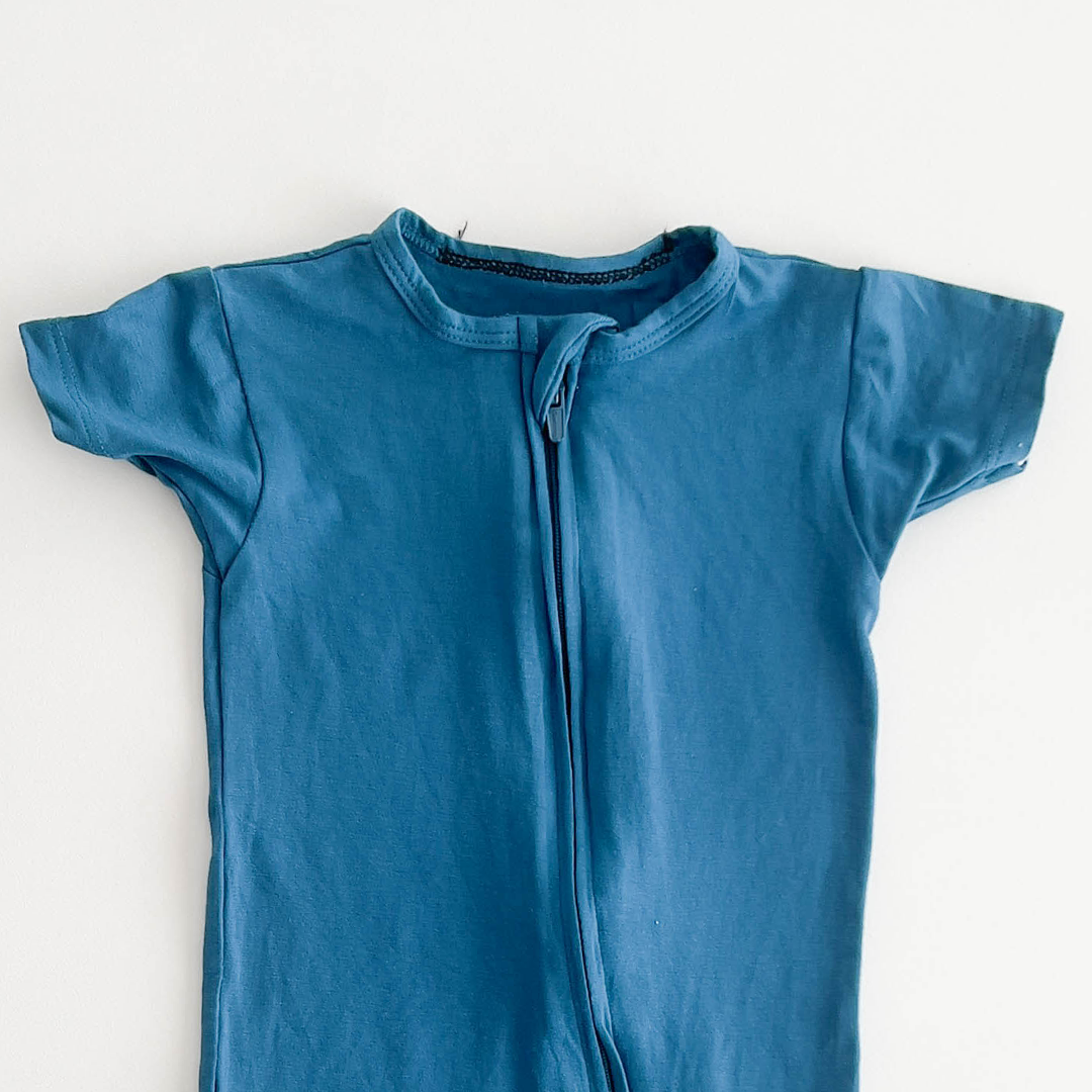 TEAL BLUE PLAIN JUMPSUIT