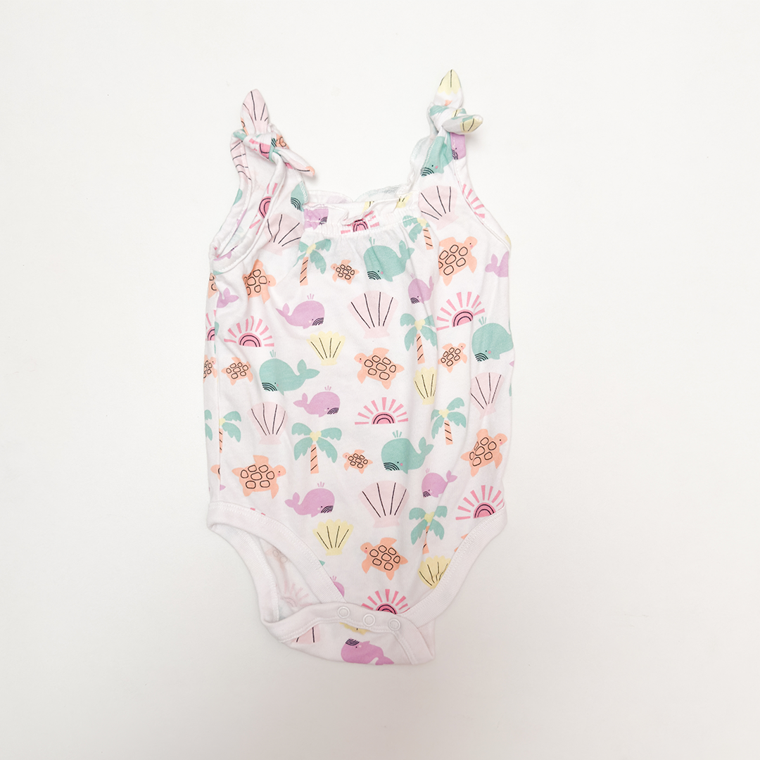 OCEAN PRINTED FANCY ONESIE