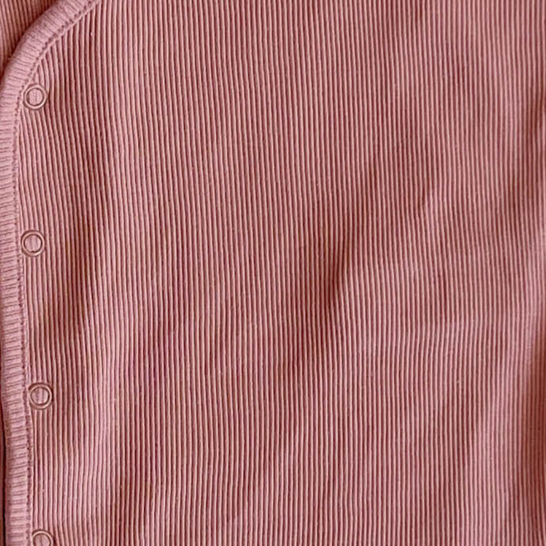 ROSYBROWN RIBBED ONESIE