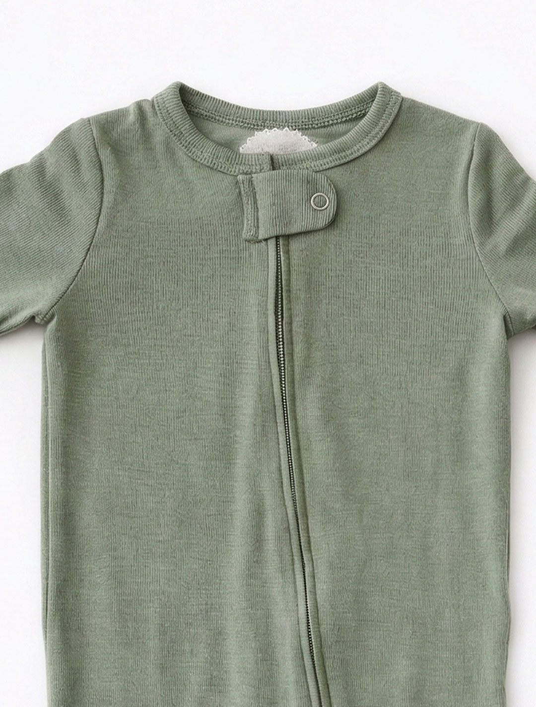 PLAIN OLIVE GREEN SLEEPSUIT