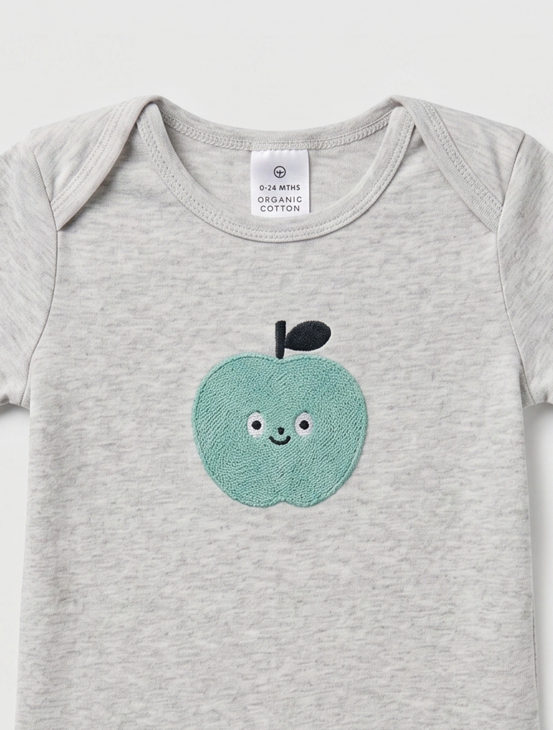 GREY GREEN APPLE ONESIE