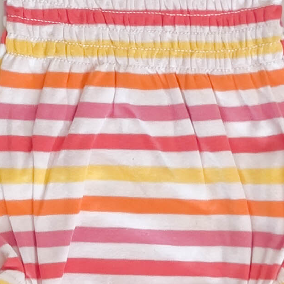 PINK STRIPED ONESIE