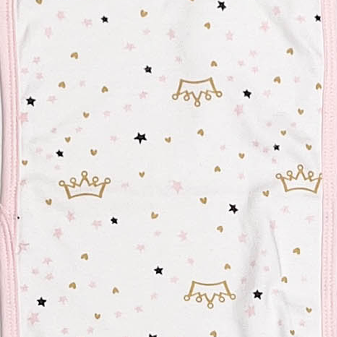 WHITE PRINTED BURP CLOTH