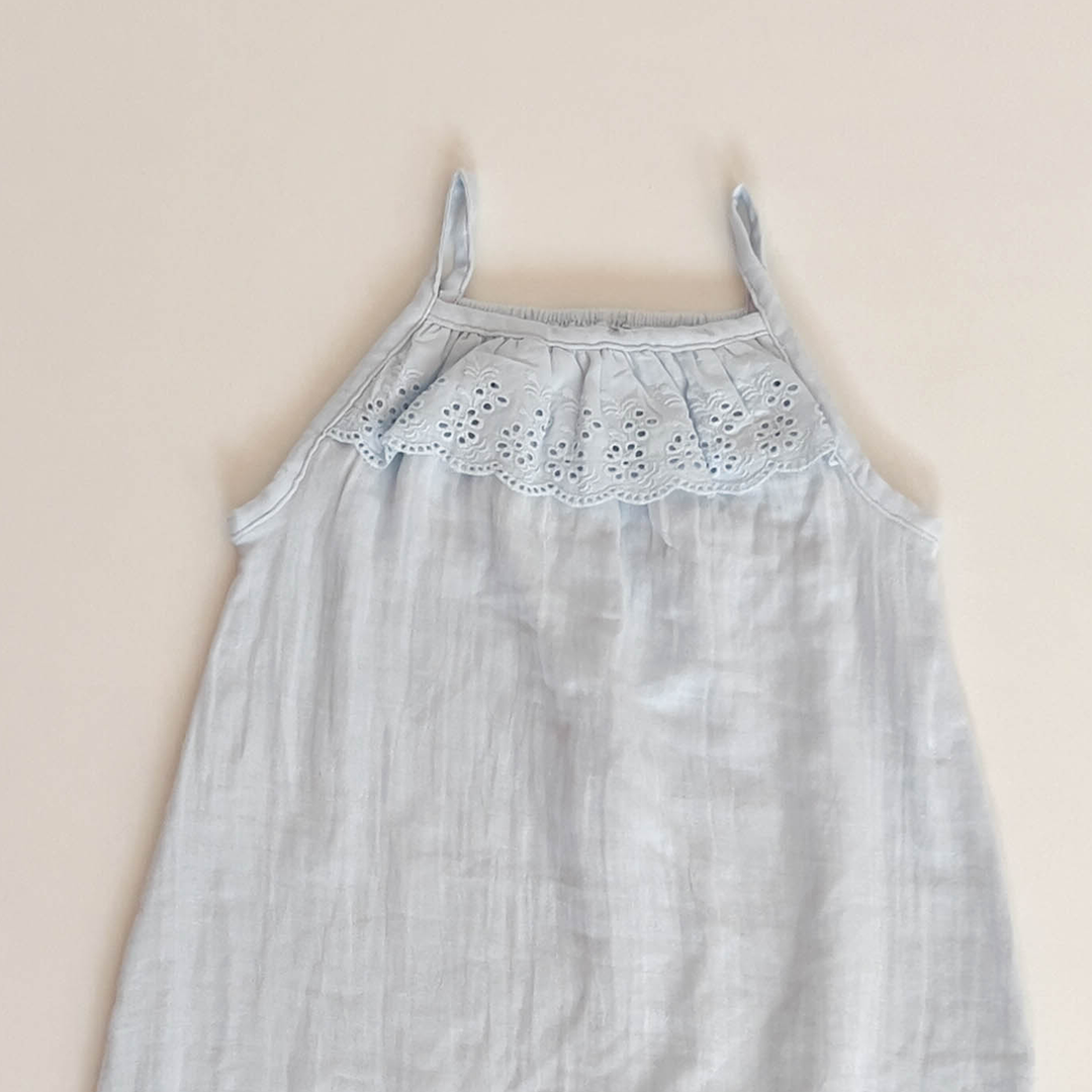 LIGHT BLUE MUSLIN JUMPSUIT