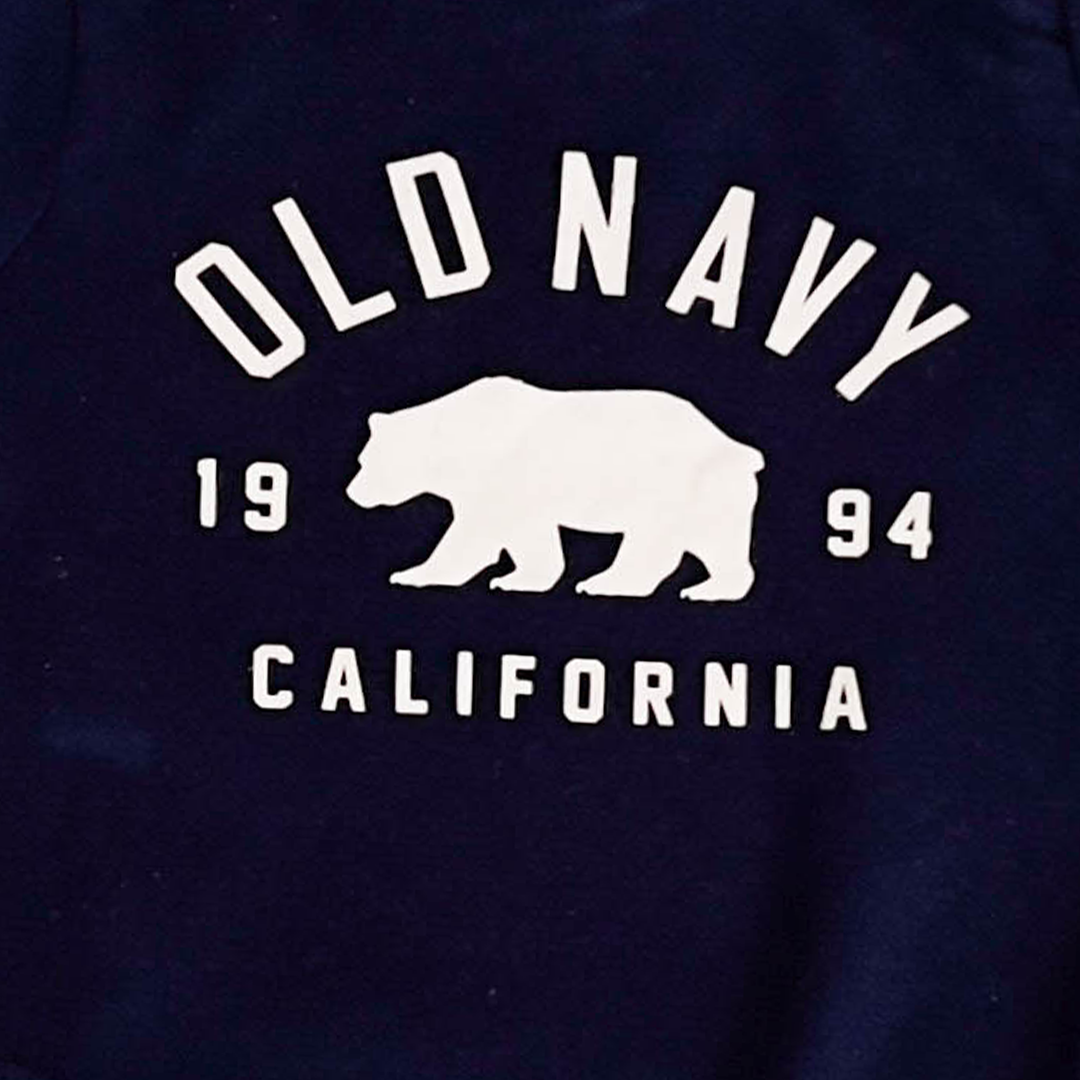 NAVY BLUE PRINTED ONESIE