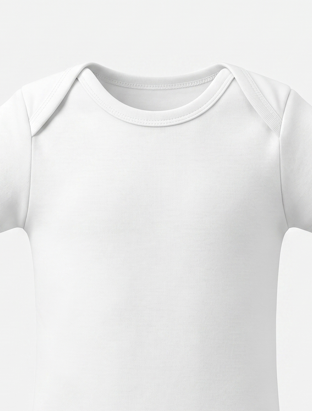 WHITE PLIAN ONESIE