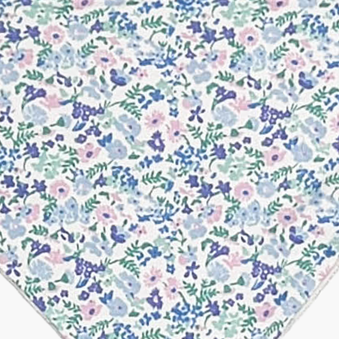 PURPLE FLORAL BANDANA BIBS